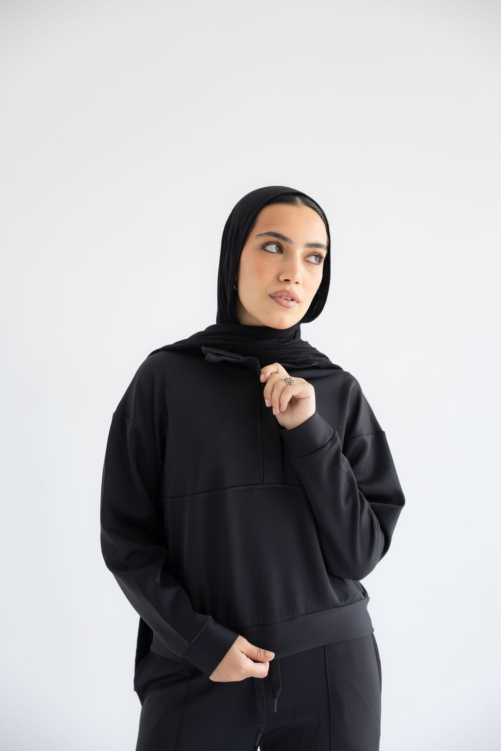 Smooth - Touch zip sweatshirt