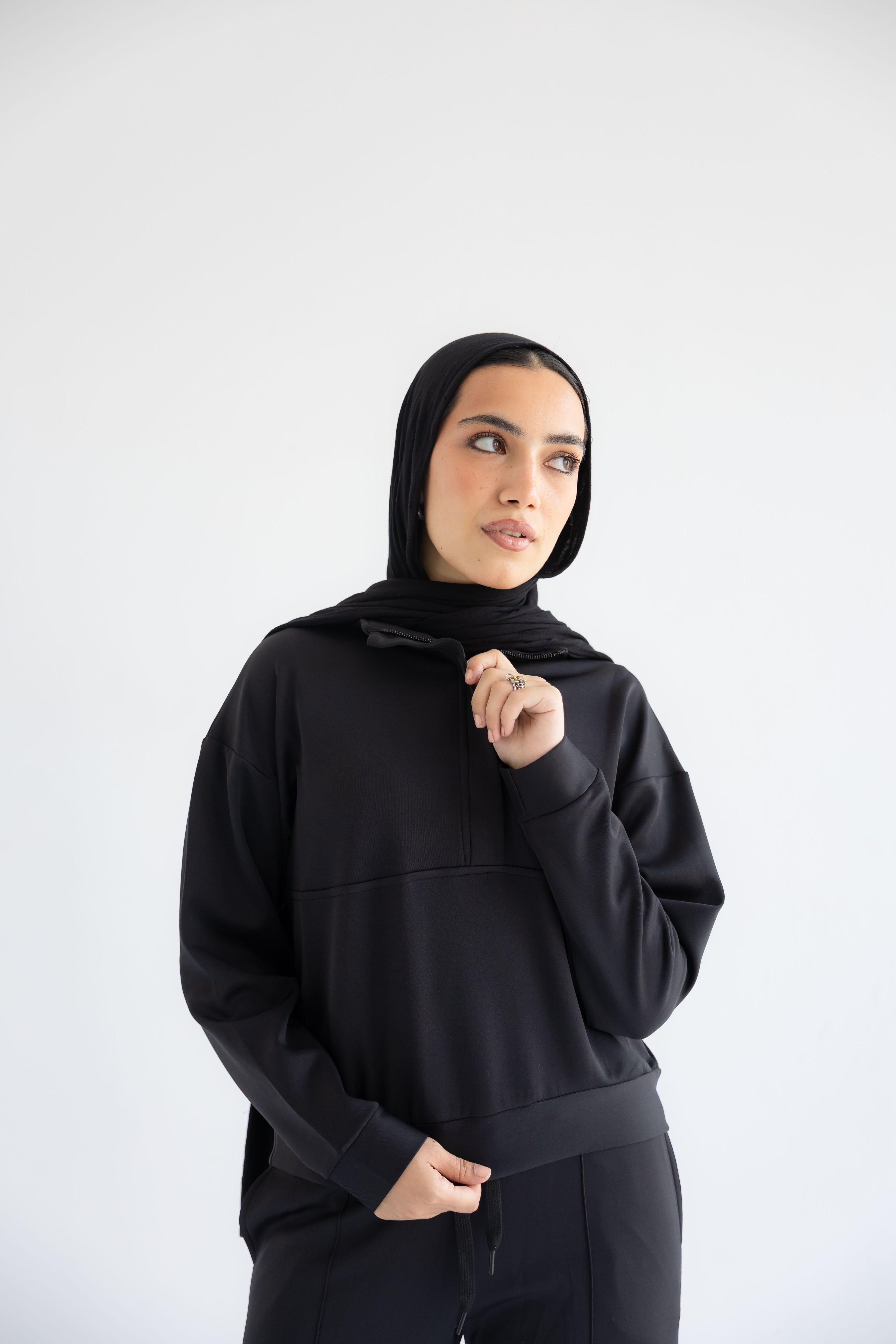 Smooth - Touch zip sweatshirt