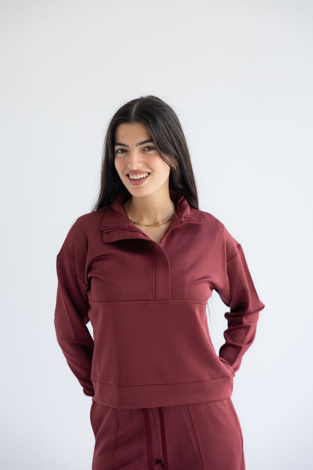 Smooth - Touch zip sweatshirt