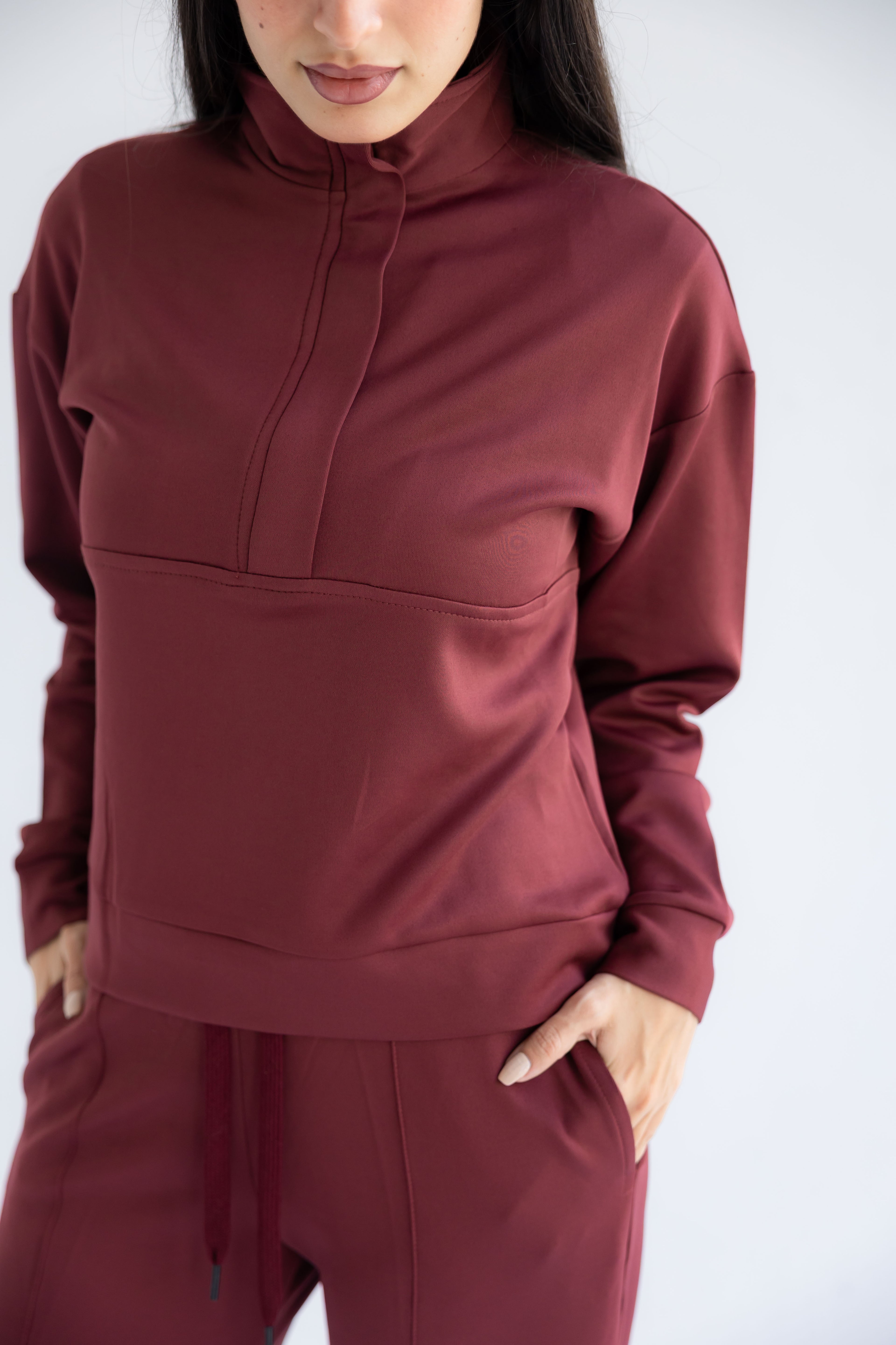 Smooth - Touch zip sweatshirt